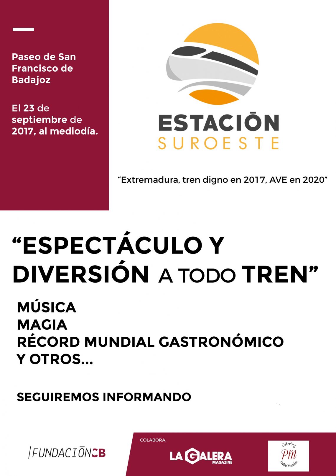 La Fundación CB organiza ‘Estación Suroeste’ para «exigir un tren digno» (EL PERIÓDICO EXTREMADURA.COM)