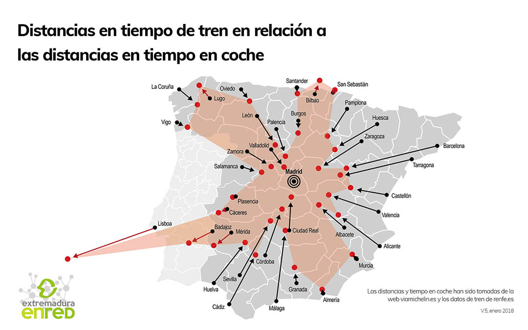 Extremadura, la región donde el tren no mejora los tiempos por carretera (FINANZAS.COM)